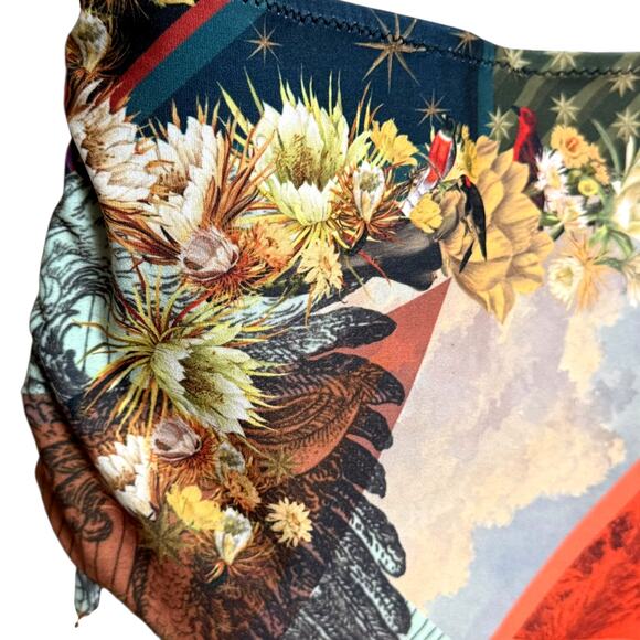 Chufy One Piece Swimsuit Size XS Printed Halter Made in Spain Stretchy Fabric - Picture 6 of 16